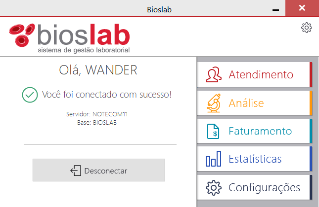 print da tela do bioslab